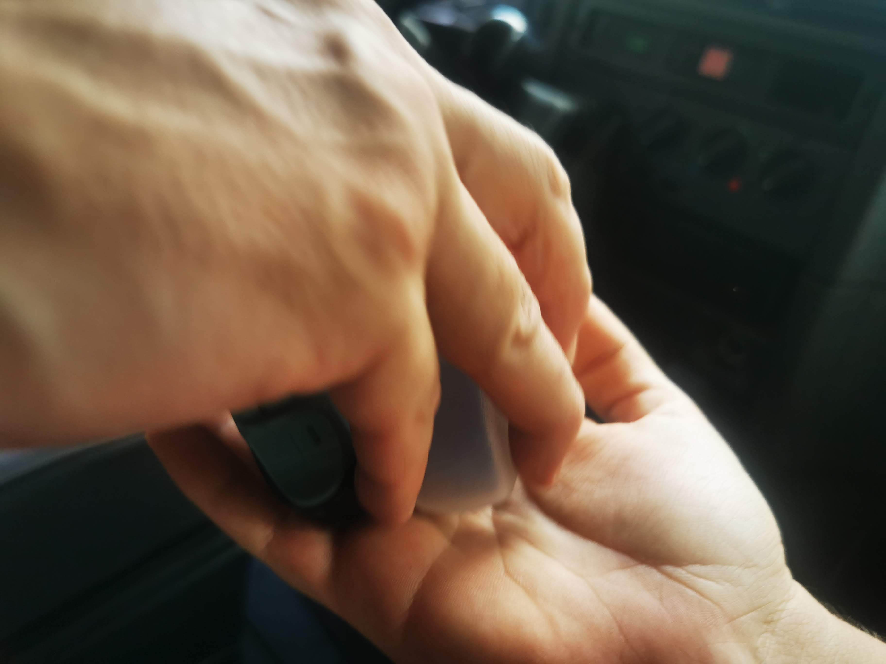 Hands detail shot